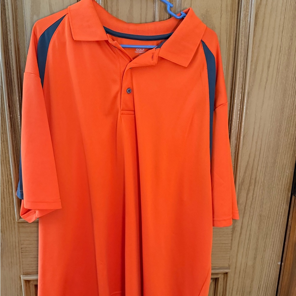 Architect Orange and Navy Polo Shirt
